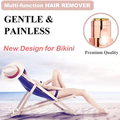 Electric Eyebrow Trimmer Mini Epilator – Lipstick Facial Hair Removal, Portable Painless Razor Tool for Women