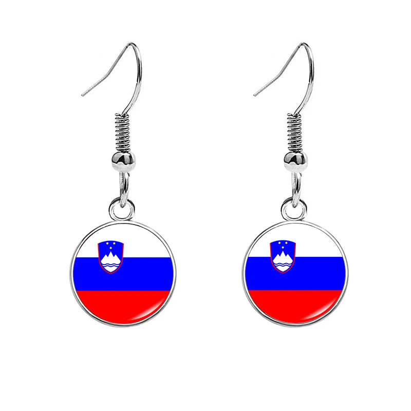 France National Flag Earrings - Multicolor Country Flag Jewelry for Women, Travel Pride & Celebration Gifts