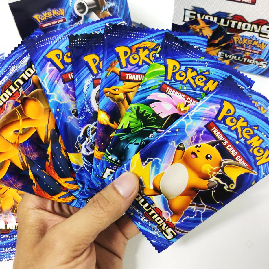 324-Piece Pokémon Cards Set – Sun & Moon XY Evolutions Booster Box, Collectible Trading Card Game Toy for Kids
