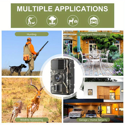 Wildlife Hunting Trail Camera - Infrared Night Vision Motion Activated Outdoor Game Surveillance Cam