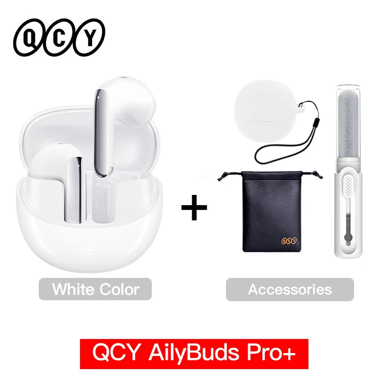 QCY HT10 AilyBuds Pro+ ANC Earbuds - Bluetooth 5.3 Wireless Hi-Res LDAC Earphones with AI Call & Multipoint Connection