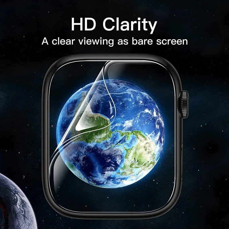 5-Pack Hydrogel Screen Protector for Apple Watch Series 1–9, Ultra 2 (40–49mm) – Full Coverage Film for Smartwatch