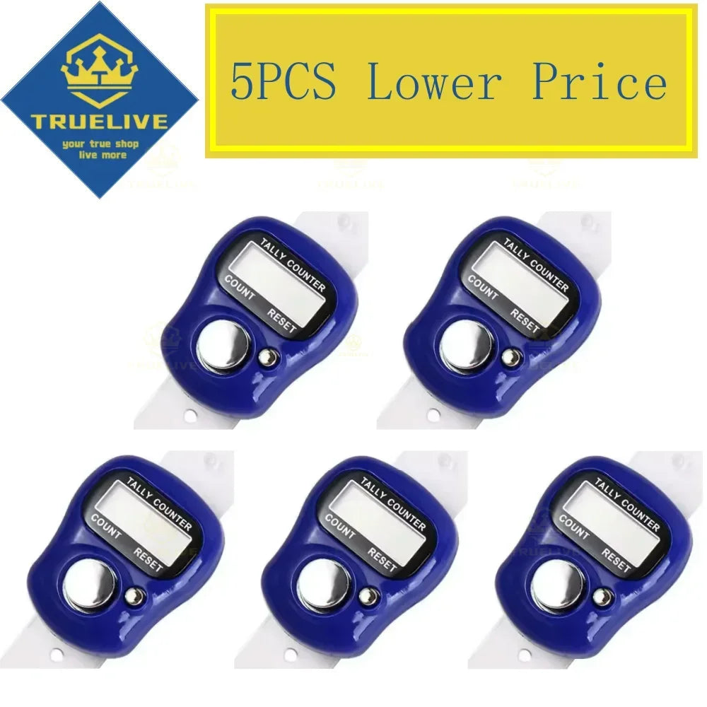 1/3/5PCS Mini Digital Finger Counter – Electronic Tally Clicker Ring for Knitting, Rows, Stroke & More