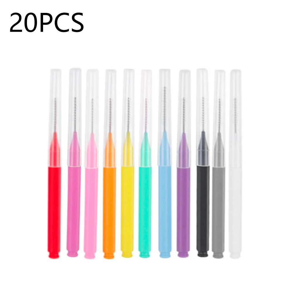 10/20/50PCS Mini Eyebrow & Lash Brushes – Disposable Bendable Brow Perm & Micro Eyelash Applicator Tools