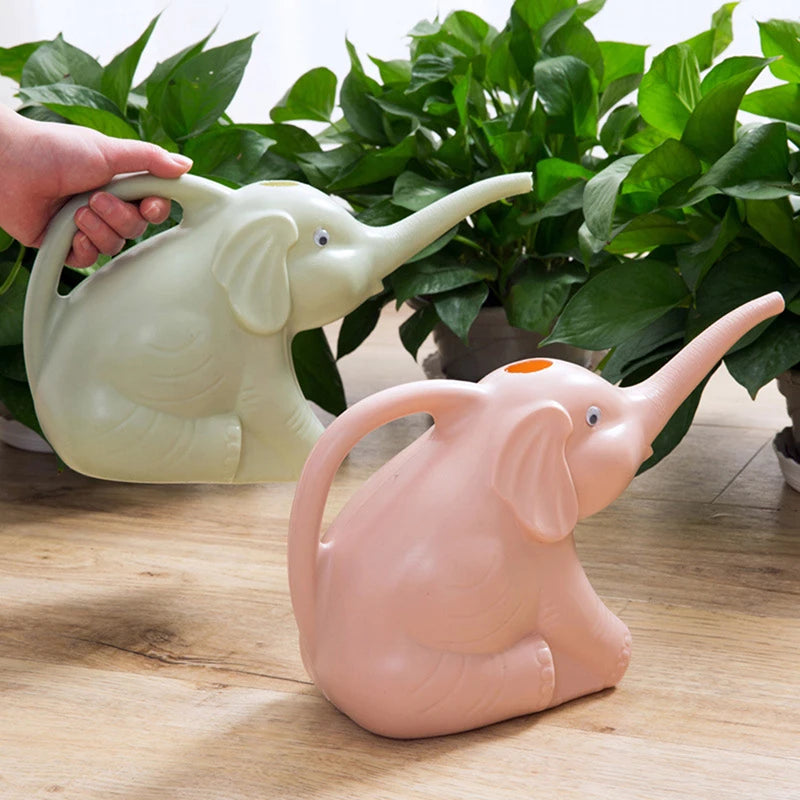 Elephant-Shaped Watering Can Pot - Adorable Home and Garden Tool for Watering Flowers, Succulents, and Potted Plants