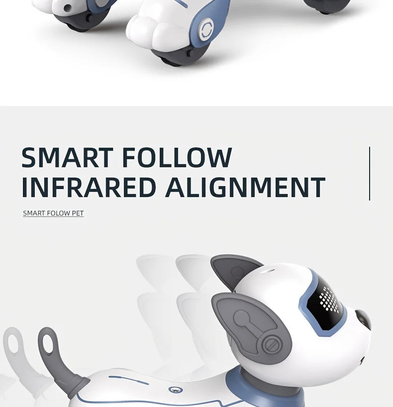 Intelligent Robot Dog Toy - Remote Control, Sing & Dance, Smart Interactive Programmable Puppy for Kids