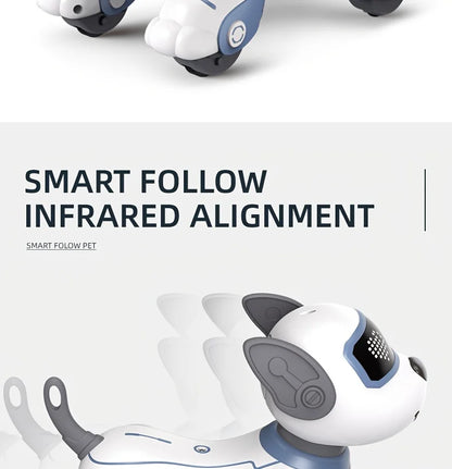 Intelligent Robot Dog Toy - Remote Control, Sing & Dance, Smart Interactive Programmable Puppy for Kids