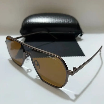 Vintage Retro Sports Sunglasses — Metal Frame Eyewear with UV400 Protection