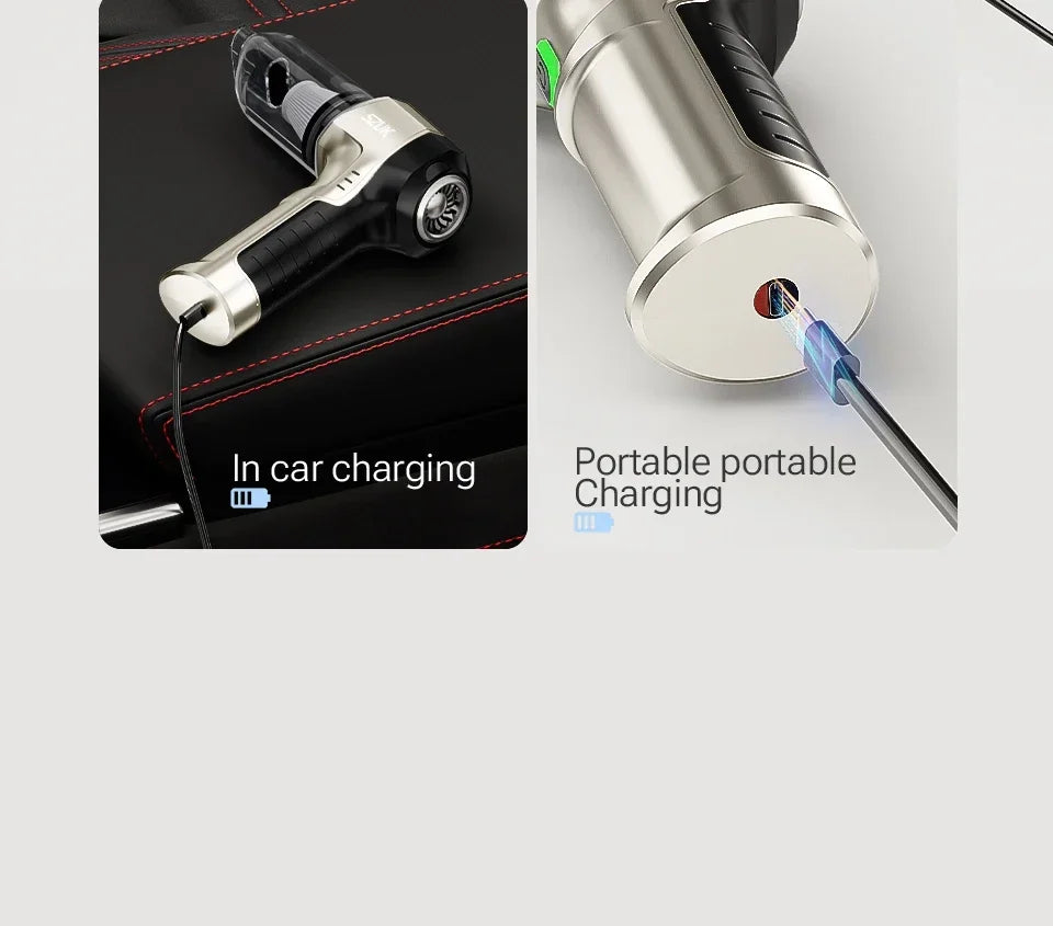SZUK 9998700PA Car Vacuum Cleaner – Strong Suction Cordless Handheld Portable Cleaning Machine