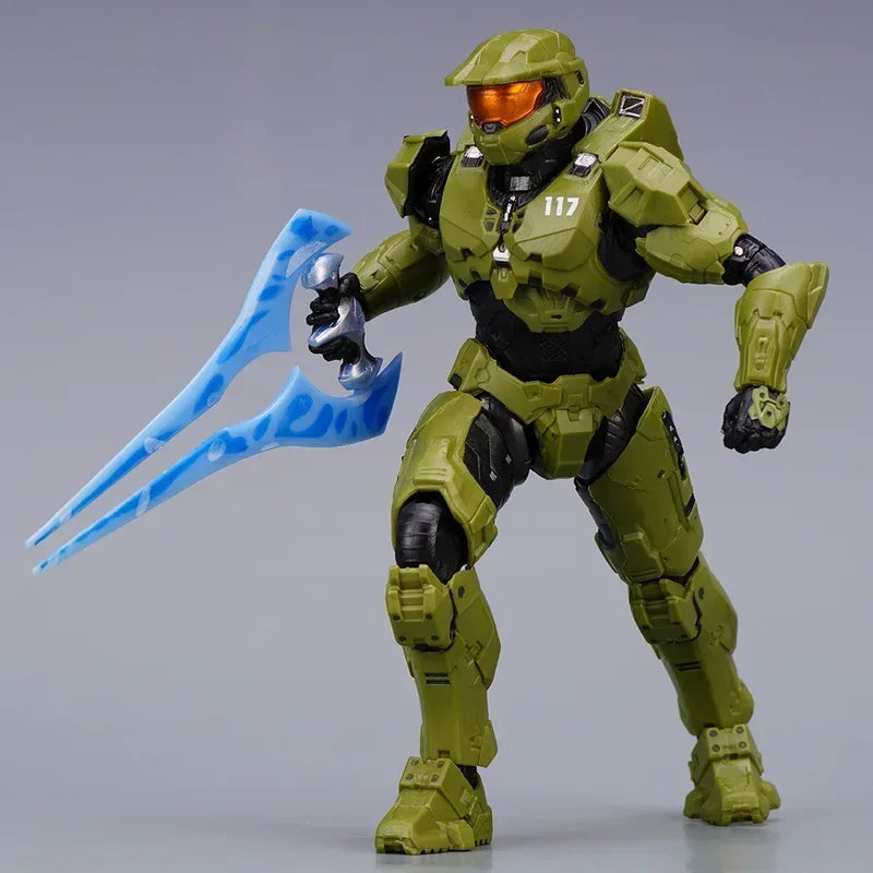 2024 Hot Sale Halo Infinite Master Chief Action Figure - 18cm Mjolnir Mk VI 1/12 Scale Re:edit Gen.3 Model 117, Collectible Toy Gift