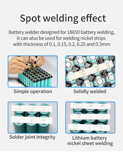 8000W Mini Spot Welder Kit – Portable DIY 18650 Battery Pack Welding Machine for 0.15mm Nickel Strip