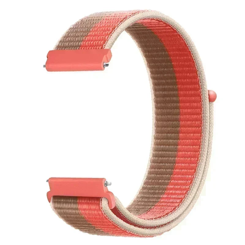22mm Sport Nylon Loop Watch Band – Breathable Replacement Wristband for NORTH EDGE APACHE-46 Smartwatch, Durable Adjustable Strap