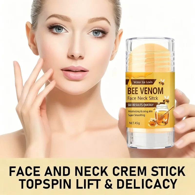 Bee Venom Face and Neck Firming Stick - Collagen and Vitamin C Moisturizing Skin-Smoothing Treatment