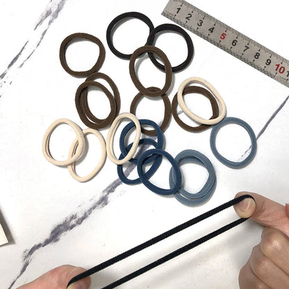 20/50PCS Hair Bands for Women & Girls - 4cm Elastic Rubber Ties, Simple Ponytail Holders & Hair Accessories