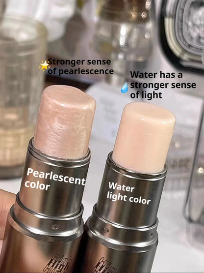 KAXIER High Gloss Stick Highlighter Blush — Waterproof Shimmer Face Contour Illuminator & Brightening Rouge