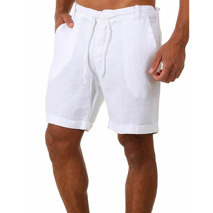 Men’s Summer Cotton Linen Shorts – Lightweight Breathable Casual Sport & Fitness Streetwear Pants