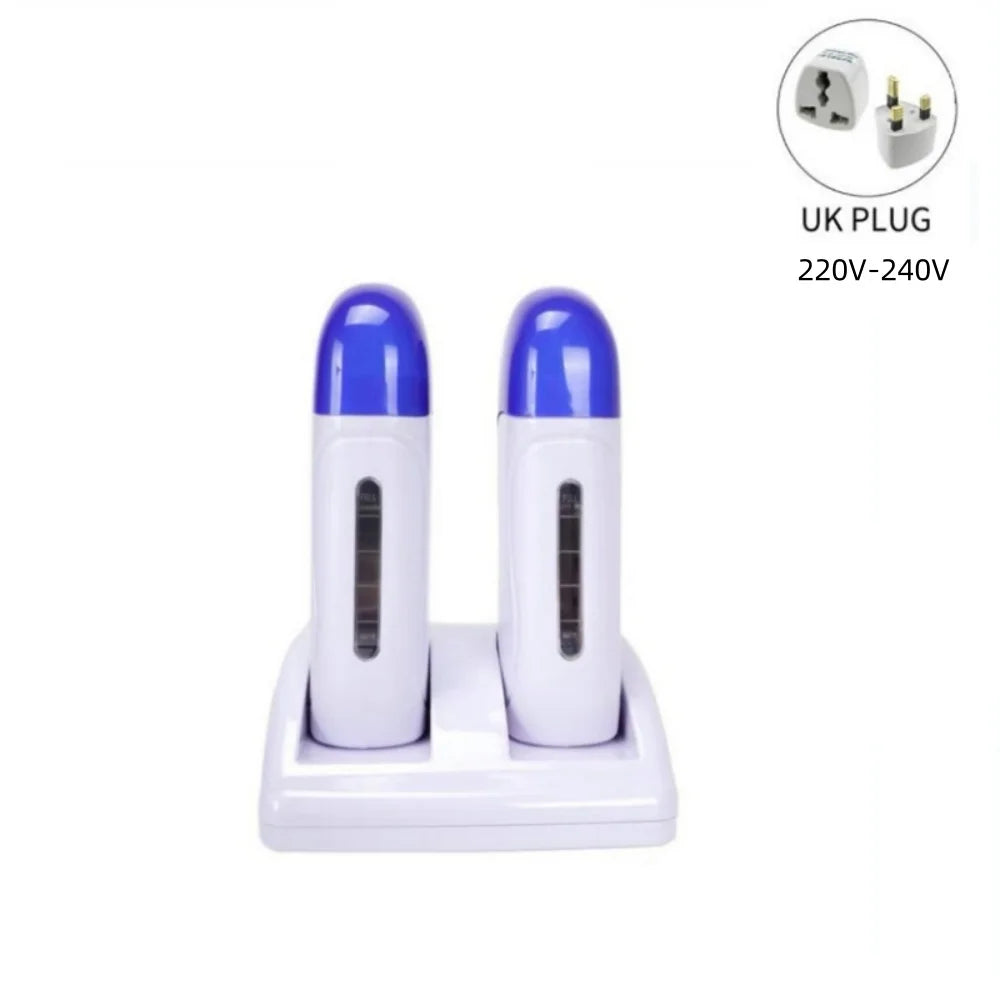 Double Roll-On Wax Warmer – Efficient Hair Removal Machine for Arms, Legs, Face & Body
