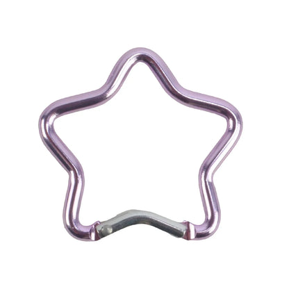 Five-Pointed Star Aluminum Carabiner Keychain - Outdoor Camping Keyring Clip Bottle Hanging Hook