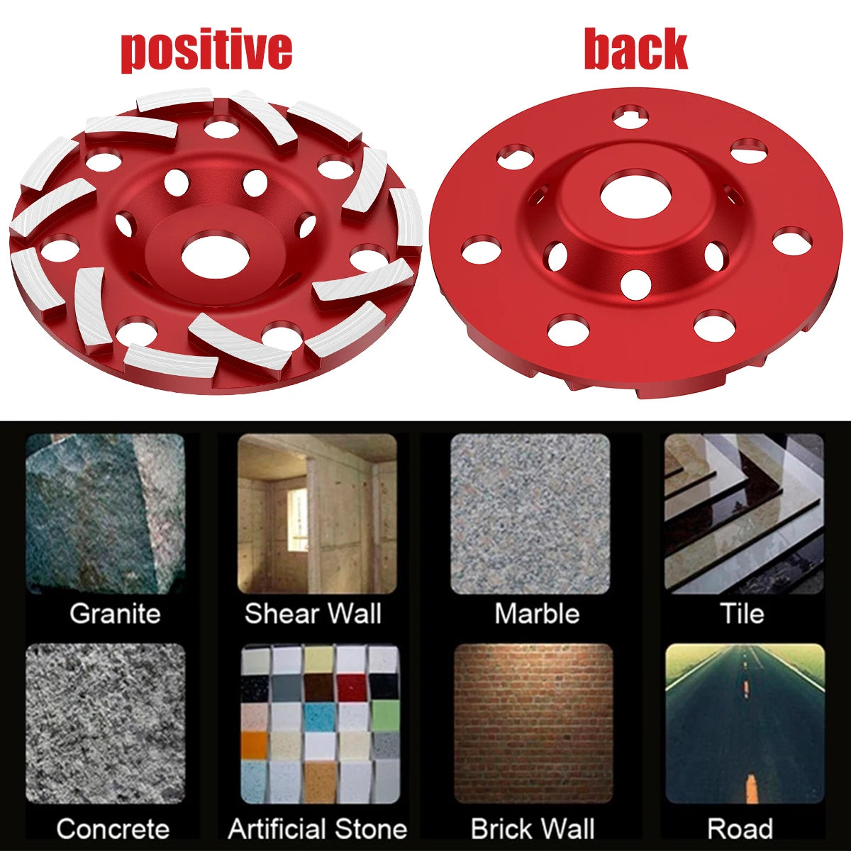 5-Inch Diamond Grinding Cup Wheel – Abrasive Sanding Disc for Angle Grinder, Wear-Resistant Concrete & Stone Polishing Tool
