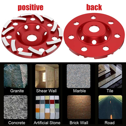 5-Inch Diamond Grinding Cup Wheel – Abrasive Sanding Disc for Angle Grinder, Wear-Resistant Concrete & Stone Polishing Tool