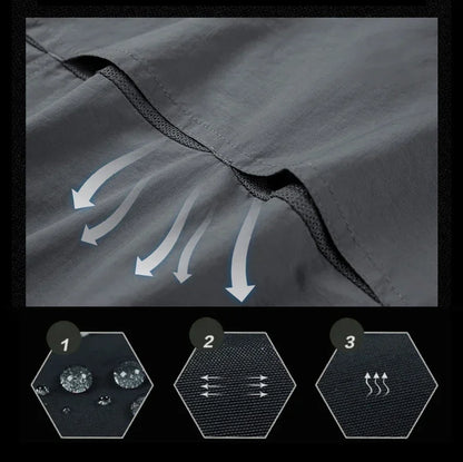 Men's Lightweight Tactical Shirt – Breathable Long Sleeve Outdoor Work Shirt with Sun Protection