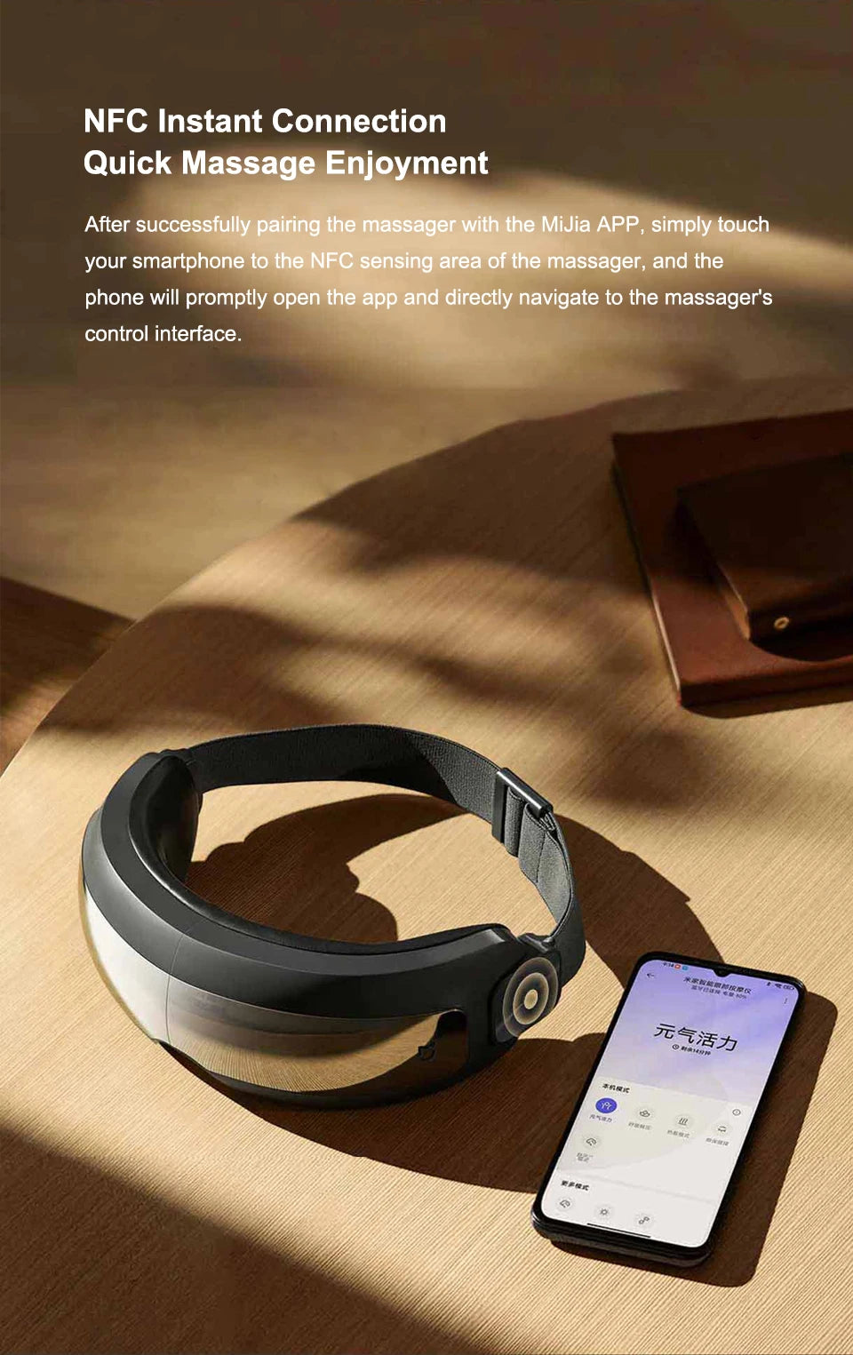 Xiaomi Mijia Smart Eye Massager – Hot Compress & Zone Massage Glasses with Mi Home App