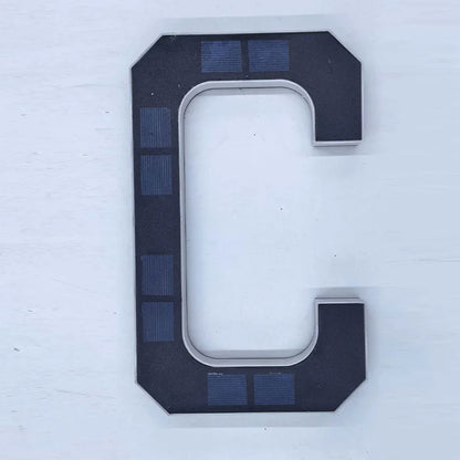 LED Solar House Number Light - Waterproof Address Sign with Light Sensor for Outdoor Home, Yard & Wall Decor