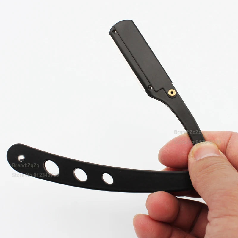 ZqZq 10 Shaving Blades – Straight Edge Razor for Haircut, Beard, Eyebrow Shaving & Manual Depilation