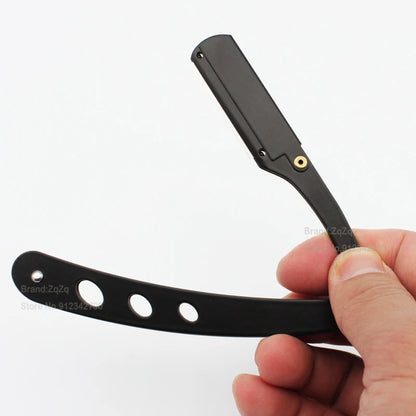 ZqZq 10 Shaving Blades – Straight Edge Razor for Haircut, Beard, Eyebrow Shaving & Manual Depilation