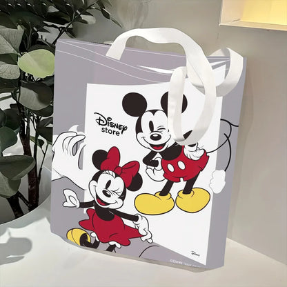 Disney Mickey & Minnie Canvas Tote Bag – Reusable Shopping & Travel Bag, Cute Daily Use Handbag, Ideal Gift for Disney Fans
