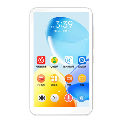 Famue BF12 4-Inch MP4 Player - 1080P Android 10 Media Player with Wi-Fi, Bluetooth & Google Play Store