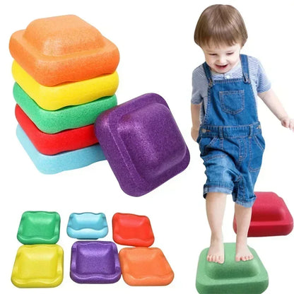 3Pcs Children's Balance Training Foam Tubes – Sensory Stacking Stones for Outdoor Games, Baby Sports Toys Gift