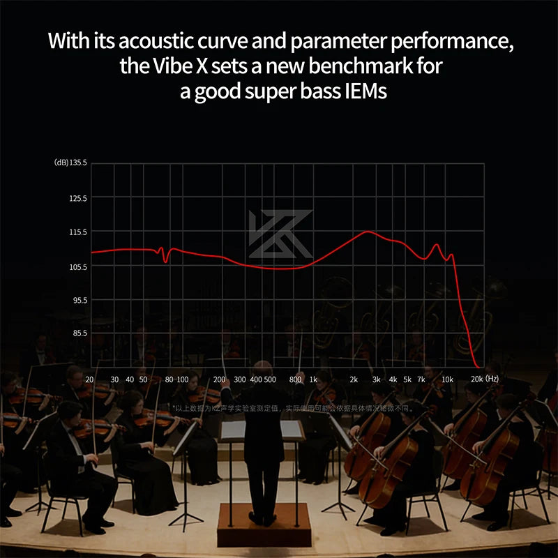 KZ Vibe X Bass Earbuds - HiFi Low-Frequency Vibration Stereo In-Ear Earphones for Music & Gaming