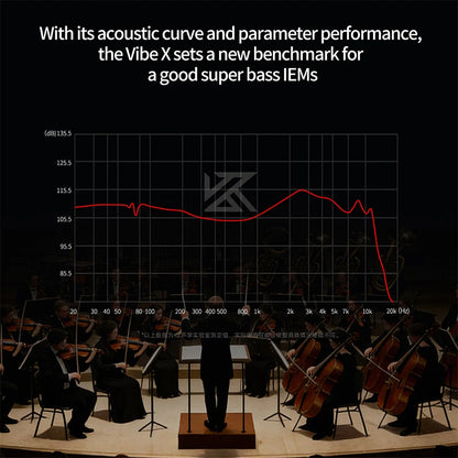 KZ Vibe X Bass Earbuds - HiFi Low-Frequency Vibration Stereo In-Ear Earphones for Music & Gaming
