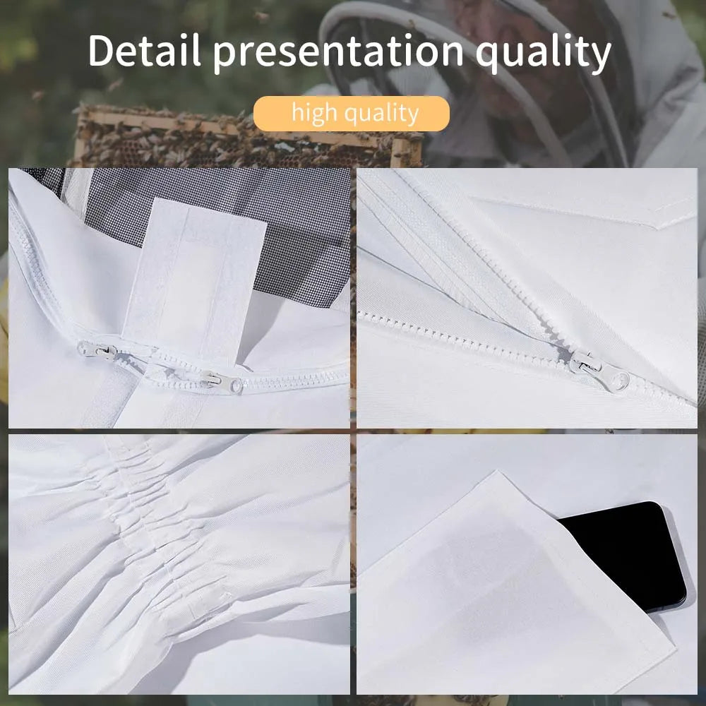 Professional Beekeeping Suit with Full Body Protection and Safety Veil - Unisex Children's Beekeepers Clothing