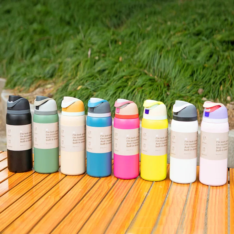 Stainless Steel Fruit Car Cup - Large-Capacity Insulated Portable Sports Water Bottle