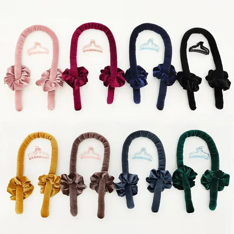 Heatless Curls Hair Accessories - Flexi Rods Curler Curling Iron - Magic Foam Rollers for Beauty Curly Hairstyles