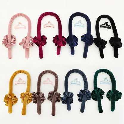 Heatless Curls Hair Accessories - Flexi Rods Curler Curling Iron - Magic Foam Rollers for Beauty Curly Hairstyles