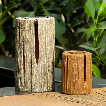 Tree Stump Solar Garden Light - Automatic Outdoor Courtyard Decorative Lamp