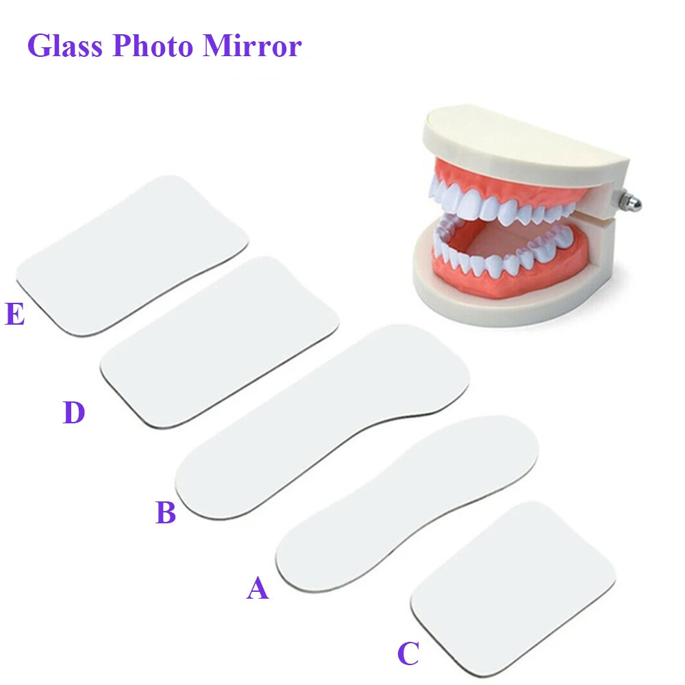 PIORPOY 5Pcs/Set Dental Orthodontic Mirror – Double-Sided Intraoral Photo Reflectors, Dental Tools for Dentistry