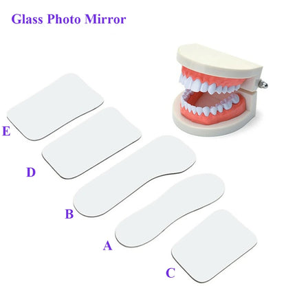 PIORPOY 5Pcs/Set Dental Orthodontic Mirror – Double-Sided Intraoral Photo Reflectors, Dental Tools for Dentistry