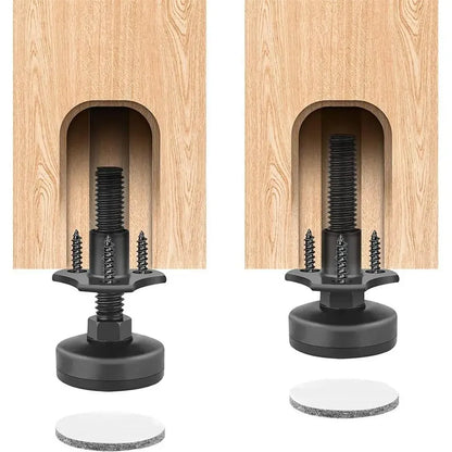 4PCS Adjustable Heavy-Duty Leveling Feet | Steel Triangle Furniture Legs for Sofas & Multi-Spec Use