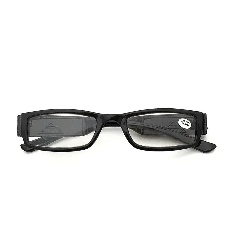 2021 LED Light Reading Glasses – Full Frame Fashion Eyewear for Men & Women, +1.0 to +4.0 Diopters