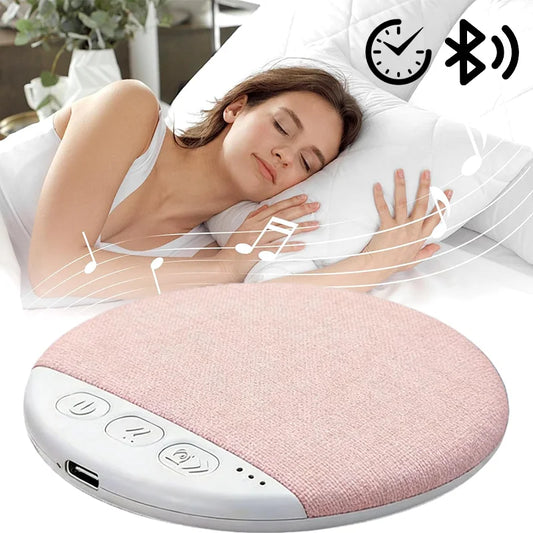 Under Pillow Mini Speaker - HiFi Stereo Sleep Sound Machine with White Noise & 30/60/90-Min Timer