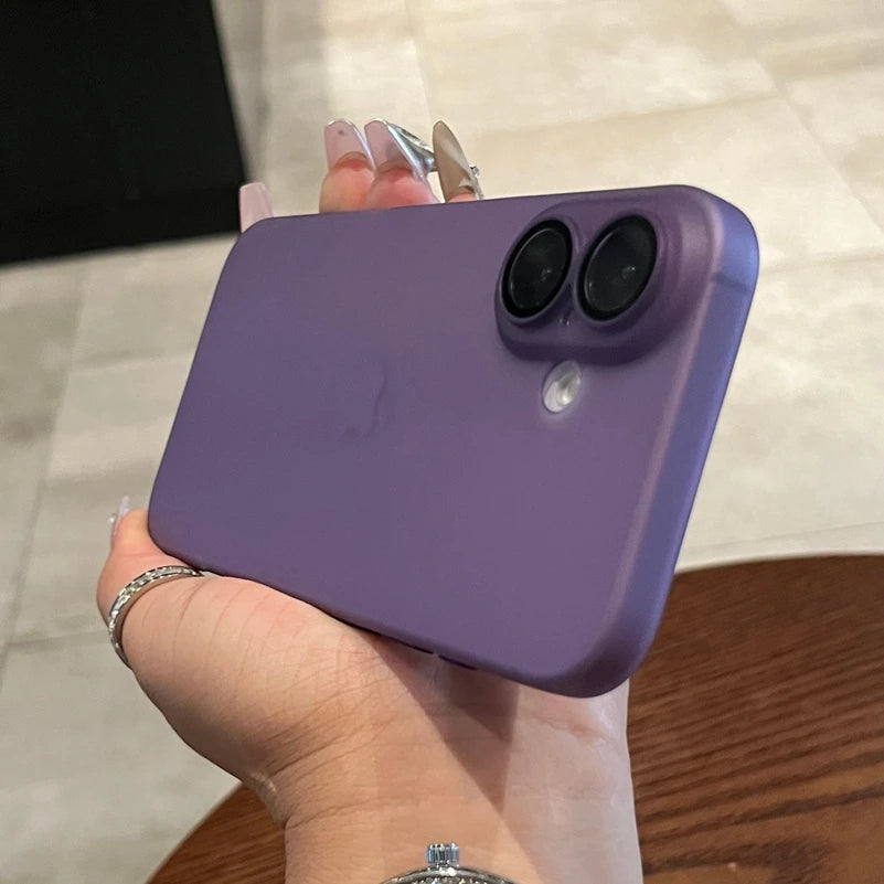 Ultra-Thin Slim Matte Frosted iPhone Case with Camera Protector — Fits iPhone 17/16/16 Plus/15/14/13/12/11 & Pro Max