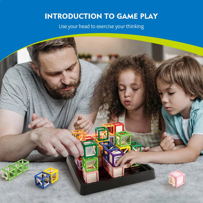 60-Level Laser Maze STEM Game — Educational Logic & Thinking Board Game for Kids, STEM Challenge & Stacking Toy