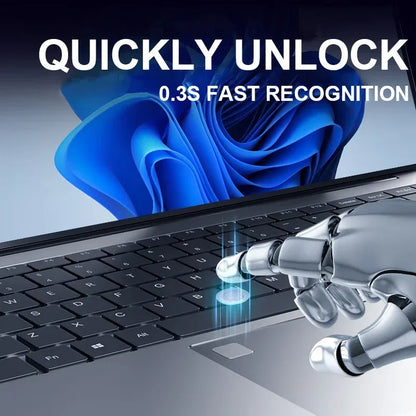 15.6" Laptop — Intel i7-8500Y, 16GB RAM, 1TB SSD, Windows 11 Pro Notebook with Fingerprint Unlock for Office & Gaming