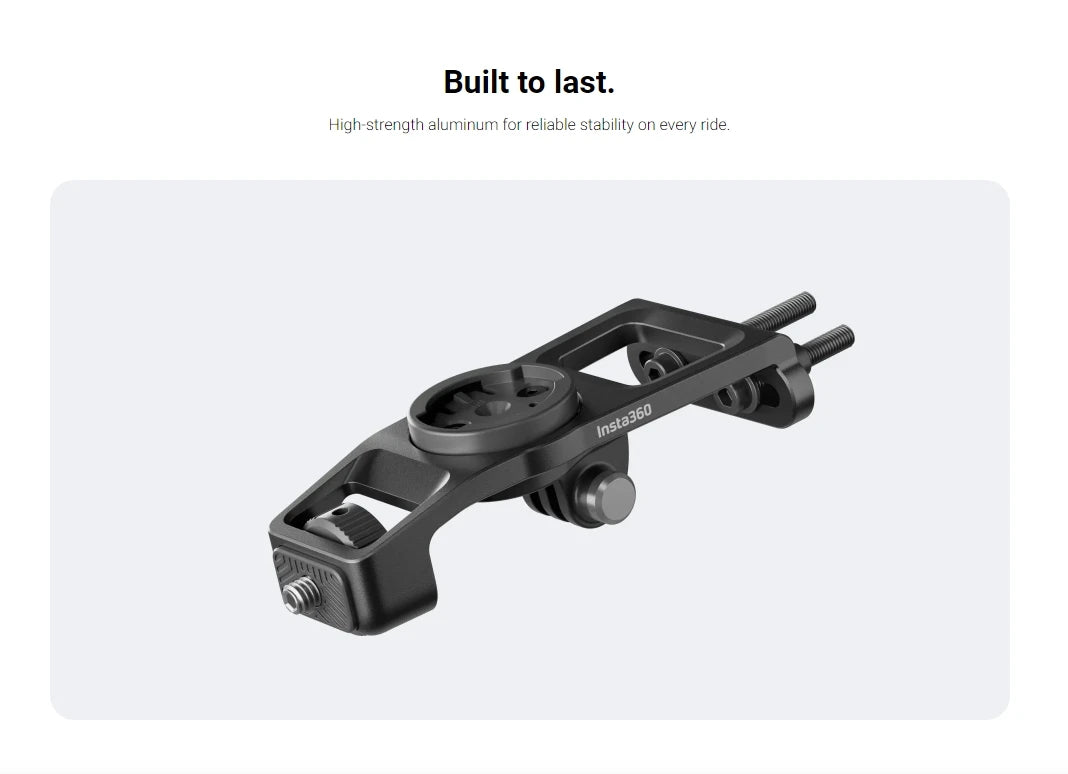 Original Bike Computer Mount for Insta360 X5/X4/X3/ACE – Aluminum Handlebar Clamp Bracket