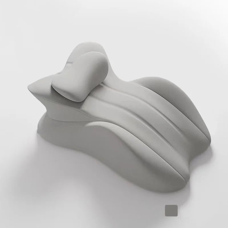 Prone Sleeping Pillow – Memory Foam Varicose Cushion, Ergonomic Waist & Cervical Traction Support for Body Relaxation