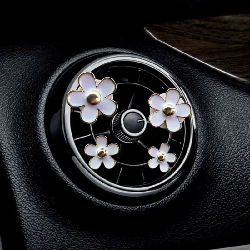 Car Air Vent Perfume Clip – Aromatherapy Freshener with Cute Flower Design